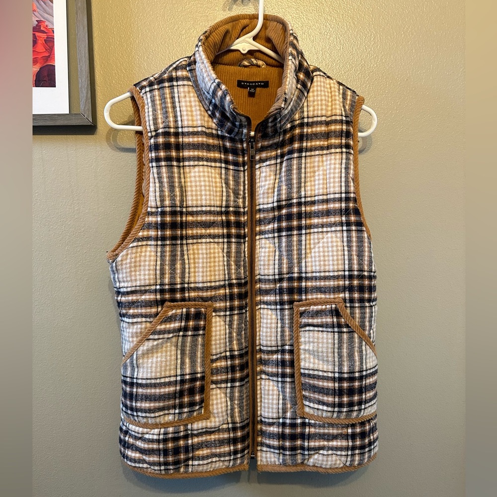 Plaid vest